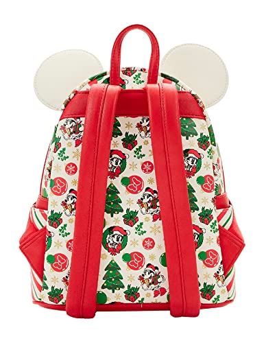 Loungefly Minnie Mouse Christmas Holiday Themed Womens Double Strap Shoulder Bag Purse4