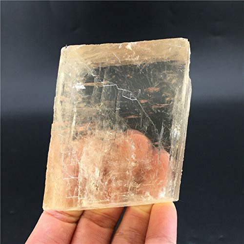 Crystals Mineral Specimens, 0.48Lb Natural Iceland Spar Quartz Crystal Museum Quality Fine Specimen Ftc1605
