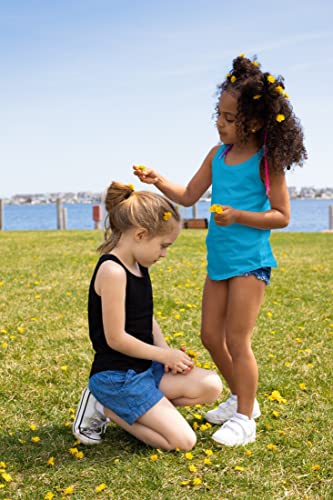 Brix Girls 4-Pack Tank Tops - Jersey Cotton Comfort Soft Sleeveless Tunic Tees.3