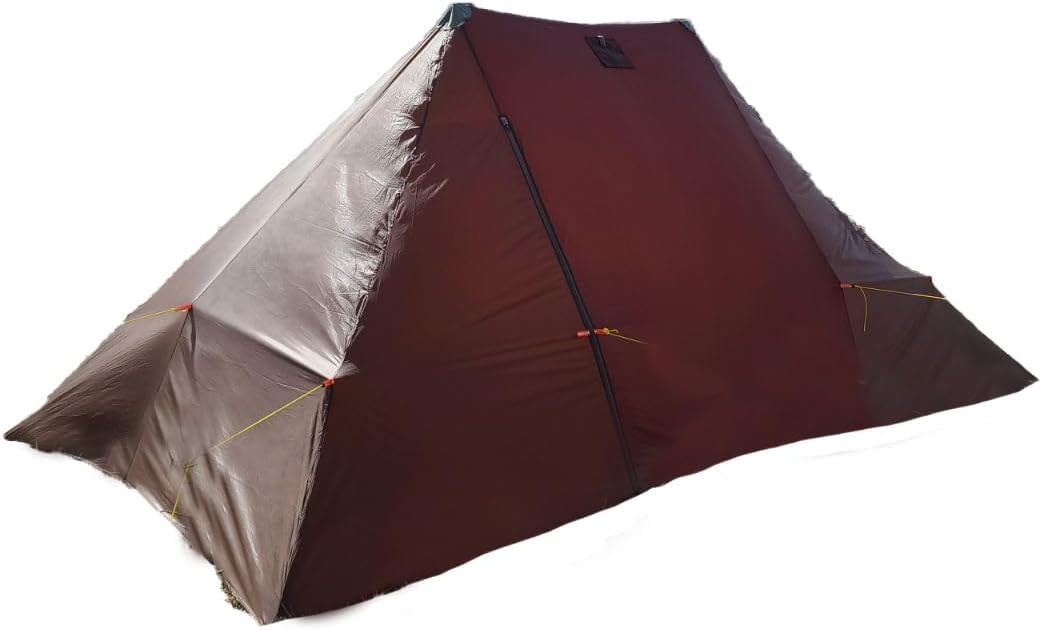 VIAM Outdoors | Floorless Shelters with Stove Jack | Lightweight Ultralight Backpacking Hiking Camping Hunting Fishing Shelter | with Guy Lines & Stakes