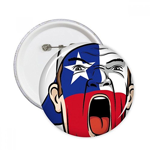 Masque peinture du visage Chili badge pour maquillage fête
