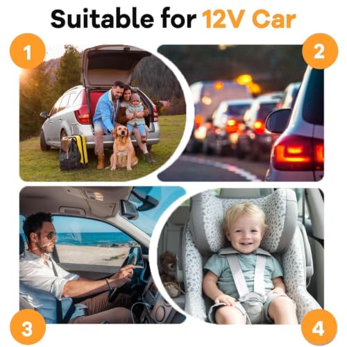 Image of Car Electric Kettle 300ml, 12V 80W, 304 Stainless Steel Inner | BPA-Free, Car Plug, One-Key, Dry-Boil Safe, Car Cup for Cigarette Lighter Socket, for Trip, Camping Commuting Hot Coffee Tea