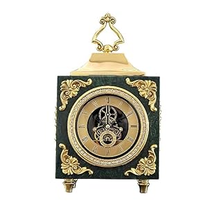 Alarm Clocks Marble Copper Table Clock Decoration Living Room Clock Desktop Mute Clock Desktop Table Clock Room Accessories