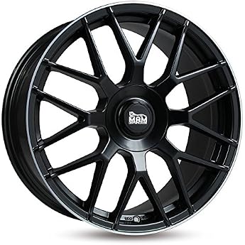 MAMGT1 8.5x19 5/100+112 ET45 NB66.6 Matt Black Edge Polished
