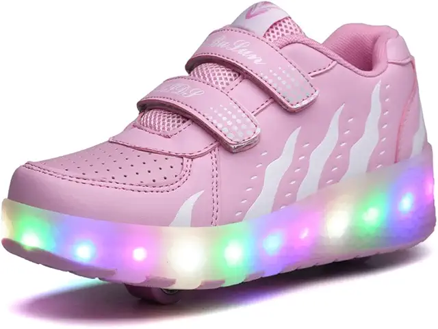 Zapatos con Ruedas 2 en 1 para Niños - Patines Zapatilla Brillantes