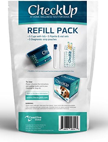 CheckUp - At Home Wellness Test for Dogs Coastline Global Dog Refill KIT