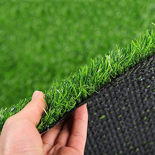 ALGWXQ Artificial Turf Wear Resistant Easy To Install Playground Football Field Fake Grass, Green, 3 Thicknesses (Color : Green, Size : 2x50m 3cm)