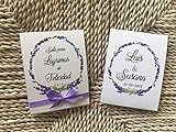 Caja resistente a rasguños Lágrimas de Felicidad para Bodas con pañuelo de papel diseño con Lavanda
