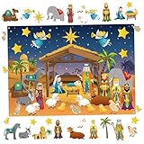 Valeur éducative et religieuse : aide à enseigner aux enfants l'histoire de la naissance de Jésus d'une manière interactive et pratique, améliorant la compréhension spirituelle et les liens familiaux pendant la période des fêtes.