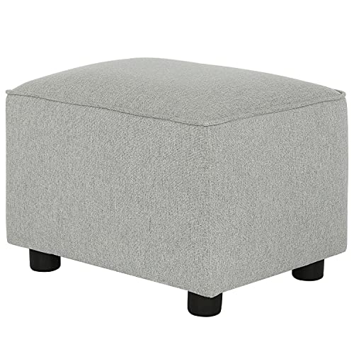 Image of Evolur Holland Upholstered Ottoman (Pack of 2)