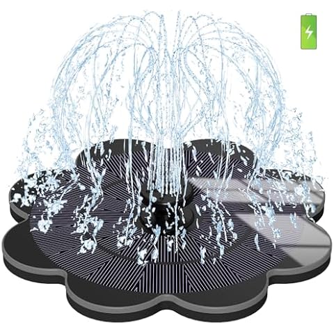 SZMP Solar Fountain with 2000mAh Battery Cover