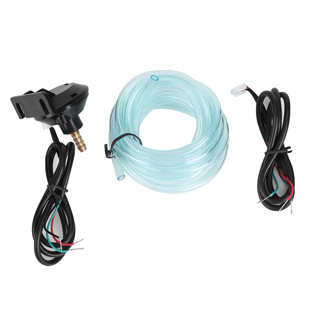 Manómetro Turboalimentado Universal para Coche, Instrumento Automático de 52mm/2,0 Pulgadas, Pantalla LED Negra, Material ABS