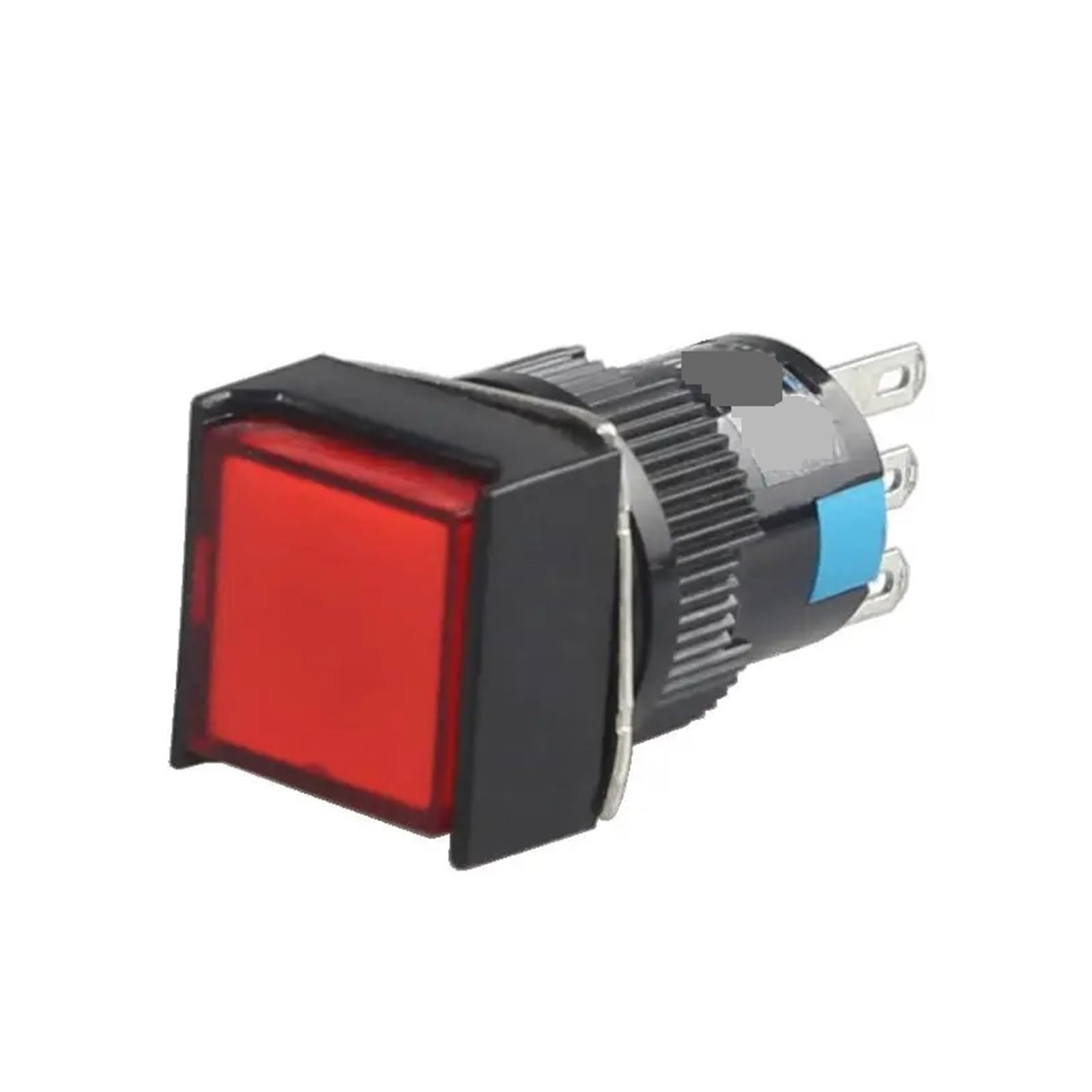 Témoin Lumineux 10 pièces LA16F-11D avec Interrupteur à Poussoir momentané léger 5 Broches (AL6F-M)(Green)