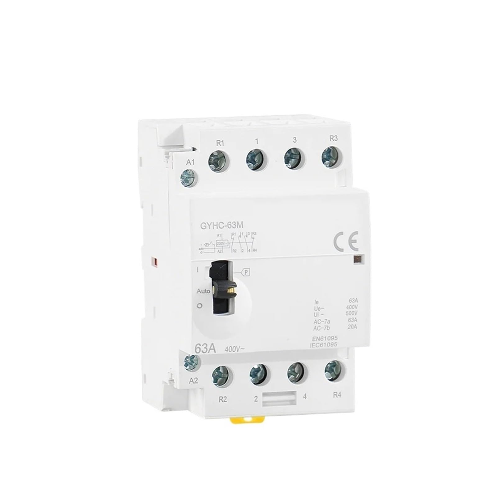 Contacteur manuel 4P 40A pour optimiser votre chauffage et cumulus sur rail DIN