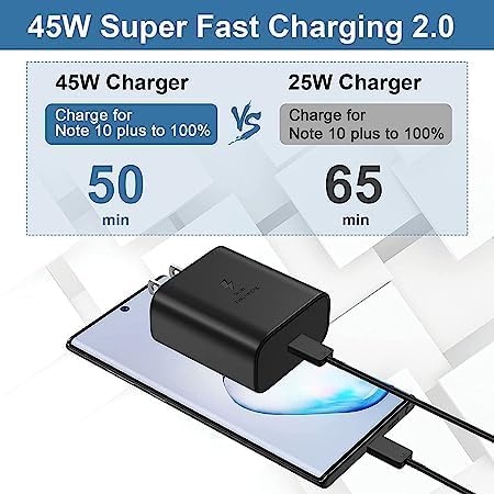 Image of Original Samsung 45w Type-C Super Fast Charger for S24, S24 Plus, S24 Ultra