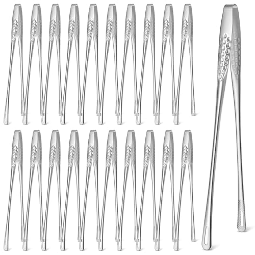 Kifmurase 20Pcs 11 Inches Kitchen Tweezers, Stainless Steel Korean BBQ Grill Tongs, Japanese Barbecue Tongs for Cooking, Cooking Clamp Tools for Grilling, Fish, Salad, Steak, Barbecue