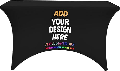 wxyzdq Mantel personalizado con logotipo de empresa, diseño personalizado de tu imagen, texto, nombre, alta elasticidad, prevención de arrugas,