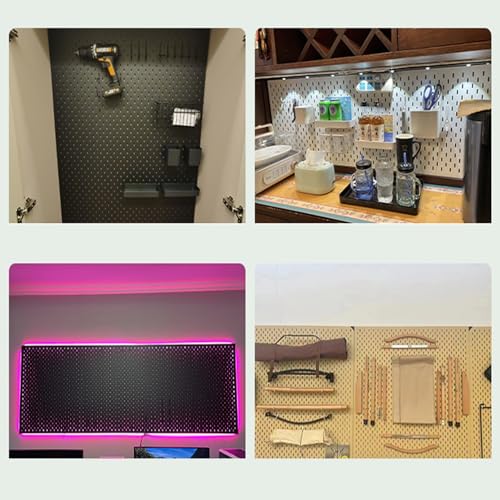 Paneles organizadores de pared para almacenamiento y exhibición de herramientas