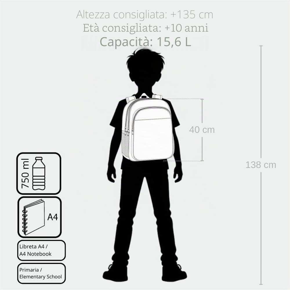 Disney marvel Marvel Shield, zaino per bambini, zaino per la scuola, in poliestere, bretelle larghe e regolabili, diverse tasche, di Joumma Bags.