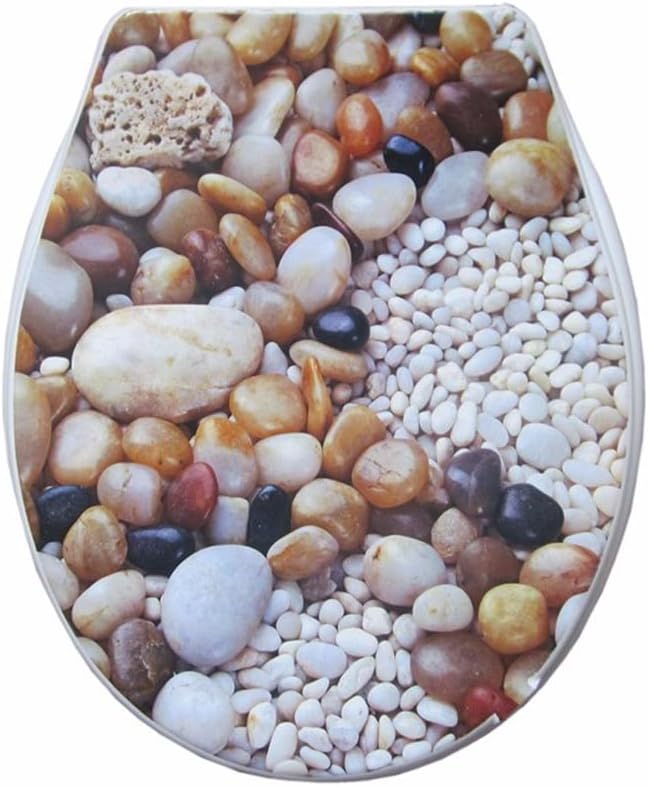 Universal Accessories Toilet Seat Cover Set Bathroom Lid Standard Closing Colorful Pp