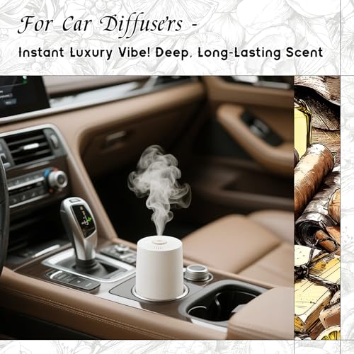 Image of HIQILI Leather Fragrance Oil, Men's Scent for Car Air Freshener - 150ML | Suitable for Soap, Candle, Perfume Making, Long-Lasting Leather Scent, Pet Safe, Graduated Dropper Included