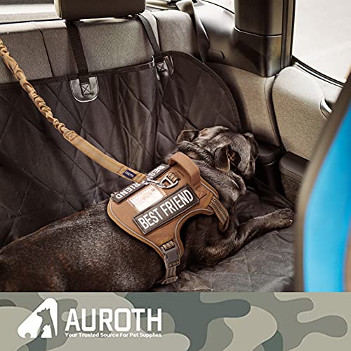 Auroth Dog Leash Large Dogs, Bungee Dog Leash Heavy Duty, No Pull Dog Leash For Shock Absorption, Army Yellow Dog Training Leash For Medium Large Breed Dogs 6Ft/4.5Ft 2 Padded Handles #TOP4