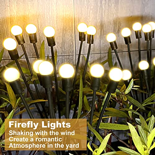 Xiilsie Solar Garden Lights, Solar Firefly Starburst Swaying Lights Sway By Wind, 2 Modes Solar Landscape Path Lights Outdoor Waterproof Garden Yard Pathway Decoration Lights (2 Pack) #TOP6
