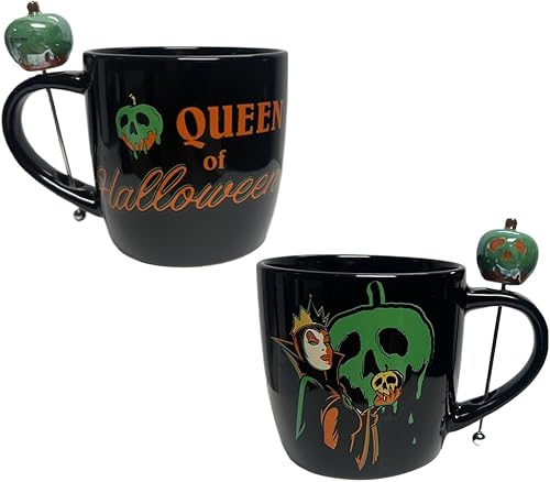 Disney Taza de reina Maléfica de la Bella Durmiente, regalos de princesa de cerámica para mujeres y niños, licencia oficial 1 taza