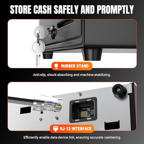 Tera Gaveta de caixa registradora SAFE33.0 cm para ponto de venda, sistema de ponto de venda, com 4