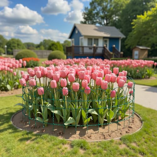 Wiltec Gartenzaun 0,65 x 10 m grün, Maschendrahtzaun Stahl PVC-beschichtet, Drahtzaun 9 x 15 cm Maschen, Zaun für Garten, Maschenzaun einfache Montage