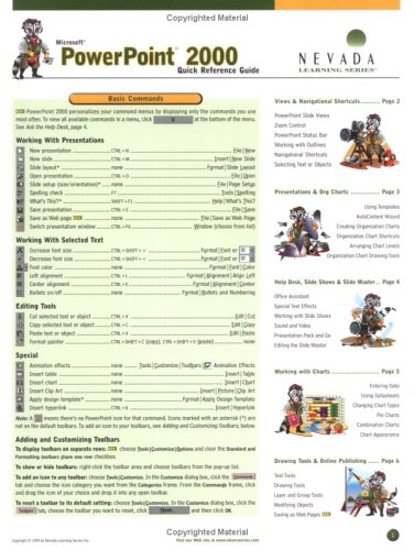 Microsoft PowerPoint 2000 Quick Reference Guide | Amazon.com.br