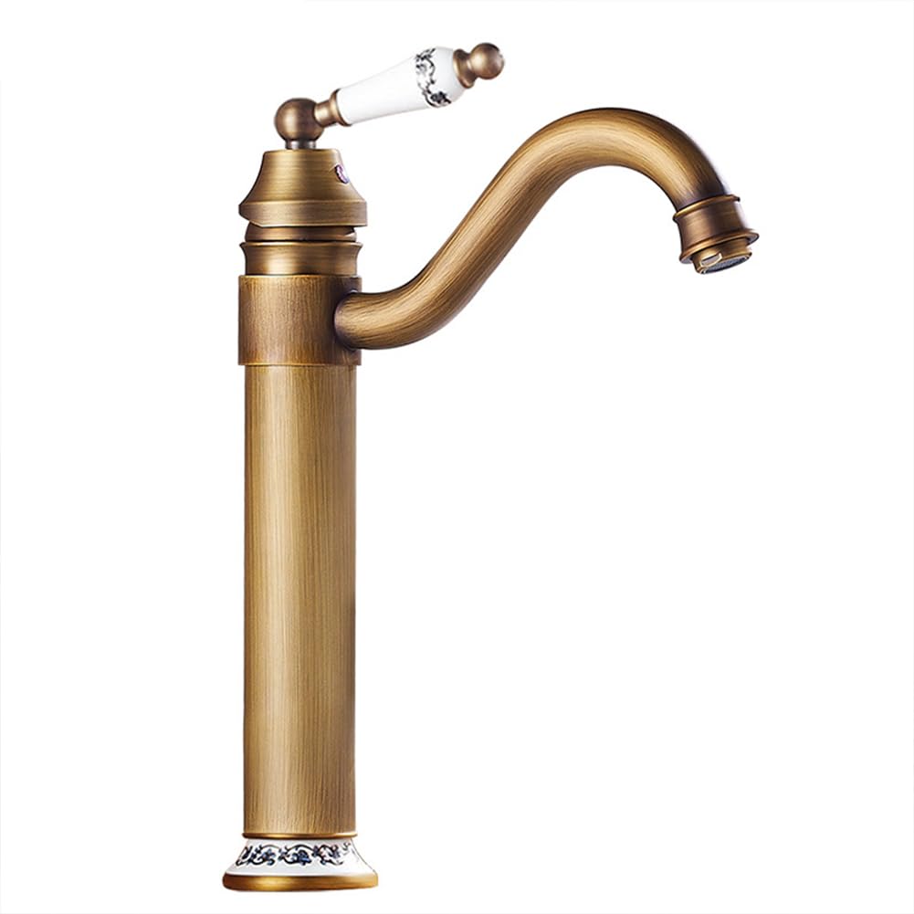 Robinet de salle de bain haut pour vasque a poser vintage