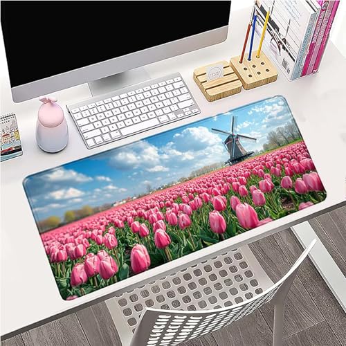 Tapis souris moulin à vent imperméable avec bords cousus - 2