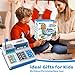 Cash Register Toy for Kids, 120 Pcs Grocery Store Playset with Credit Card, Grocery Boxes, Microphone, Calculator Cash Register Toy Gift for Toddlers, Grey