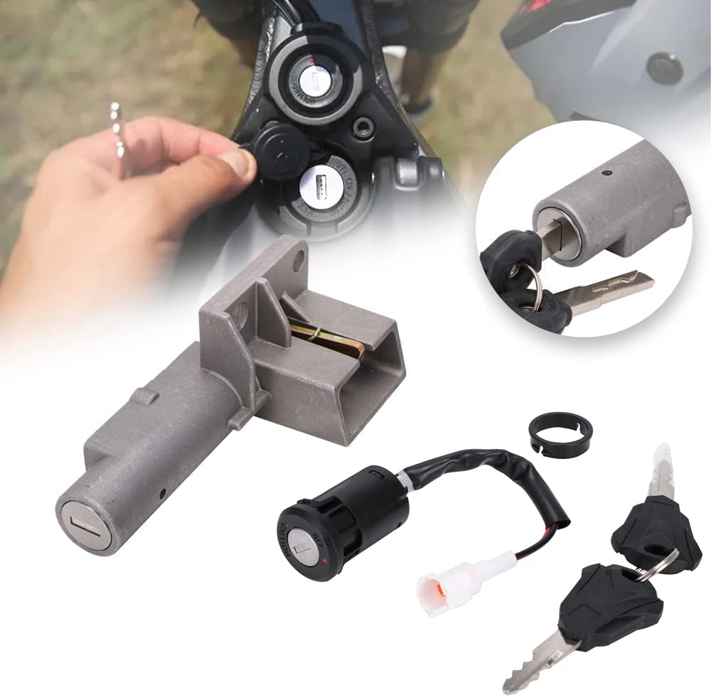 JFG RACINGMotorcycle Key Ignition Switch,Key Switch Plug Key Lock Set for Sur Ron Surron Sur-Ron Light Bee X/S Electrical Bike