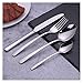 Zestaw sztućców Rainbow Cutlery Zestawy Widelec Łyżki Zestaw Koreański Kuchnia Stołowa Zastawa 18/10 Zestaw Srebra Salwalne Zestawy Sztućce Zestawy obiadowe (Color : Silver)