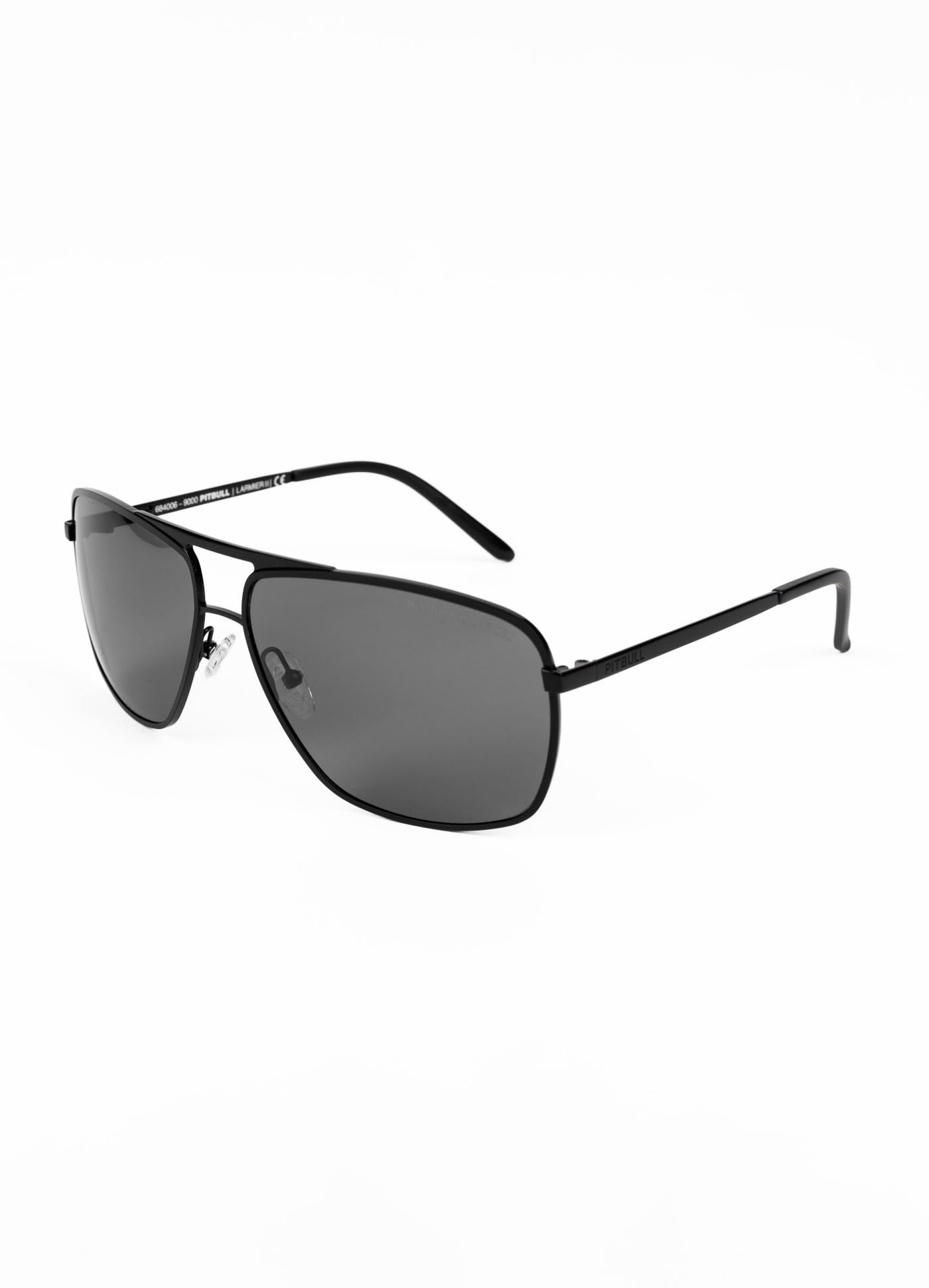 PITBULL - Herren Sonnenbrille LARMIER, Polarisierte Gläser TAC, 100% UV-Schutz, Edelstahl, Pilotenstil, Kratzfest, Sunglasses mit Etui