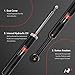 A-Premium Rear Pair (2) Shock Absorber Compatible with Jeep Cherokee 2014 2015 2016 2017 2018, Driver and Passenger Side