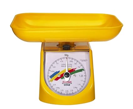 REXBURG Docbel Braun Household Kitchen Scale (Multicolour-5Kg)