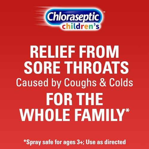 Chloraseptic Children’s Sore Throat Spray, Cherry-Licious, 6 oz