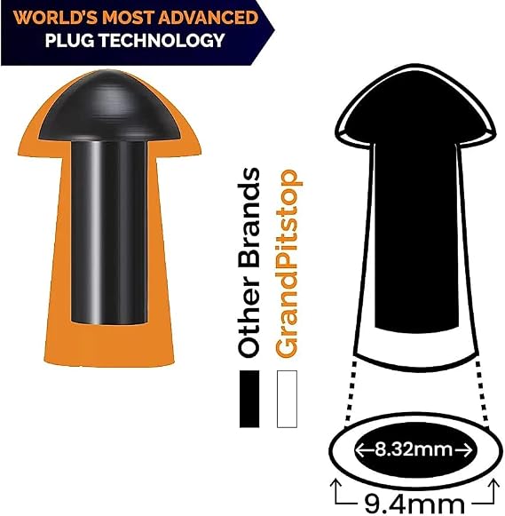 GRAND PITSTOP Replacement Mushroom Plugs for tubeless Tire Puncture Repair kit - for Cars, Motorcycles- Spare Plugs (30 Plugs)