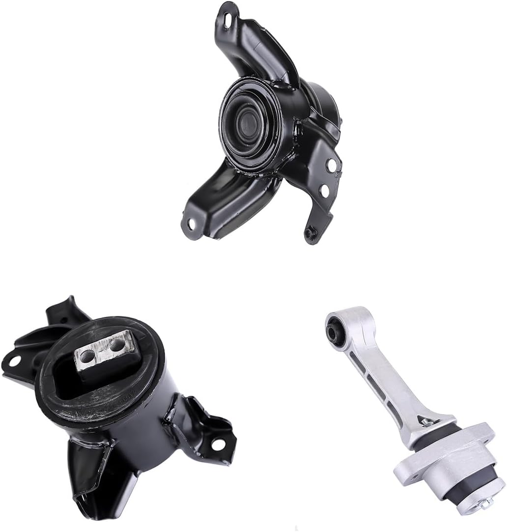 Set of 3 Engine Motor Mount Transmission Mount and Torque Strut Mount Set Compatible with Hyundai Sonata 2011-2013 2.0L & Kia Optima 2011-2016 2.4L, OE: A71034 A71001 A7197