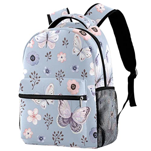 Mochila al aire libre con flores de mariposa para tus excursiones y clases diarias