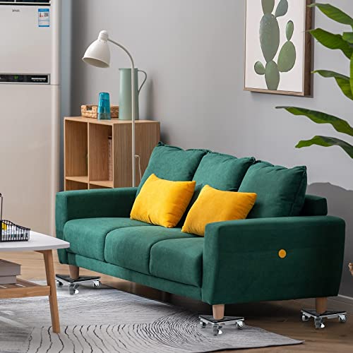 Wepump Furniture Moving Dolly 3 Wheels Heavy Duty 3 Wheel Movers Dolly Lockable Wheel Furniture Dolly Furniture Lifter Mover Tool Set 4 Pack For Heavy Object, 1200 Lbs Load Capacity #TOP3