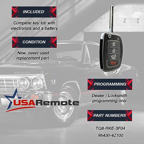 Mando USARemote hy-3f04-4b-flip C llave de coche con mando a distancia 3