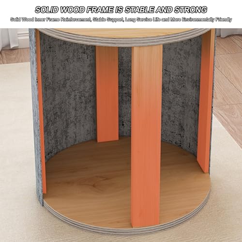 Moderno taburete de maquillaje redondo con almacenamiento silla de tocador compacta para sala de estar y dormitorio diseño elegante que ahorra espacio ideal para belleza y decoración del hog