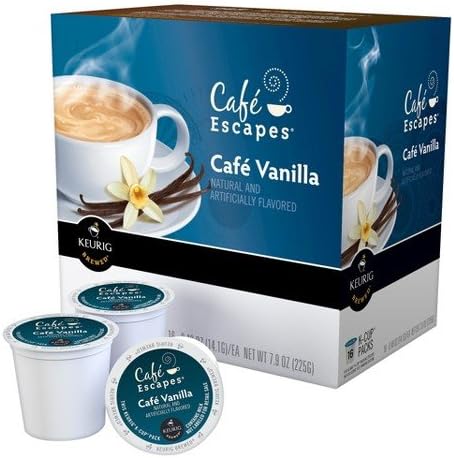 Cafe Escapes Cafe' Vanilla 16 Ct - Pack of 2 (Total 32Ct)