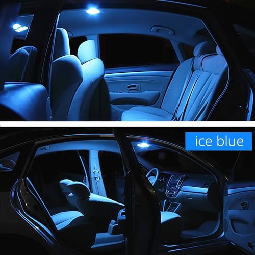 Image of WLJH Ice Blue 36mm 6418 LED Bulb Festoon for License Plate Lights