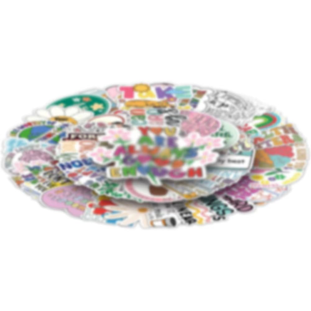 100PCS Mental Health Stickers,Mental Health Awareness Decals Vinyl Waterproof Stickers for Water Bottle Laptop Luggage Helmet Skateboard Guitar Scrapbook Phone Gifts