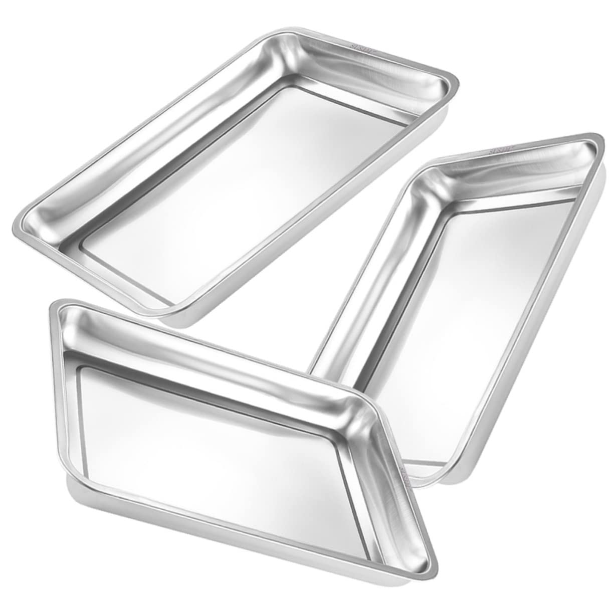 Plates acier inoxydable barbecue pour ranger et servir facilement